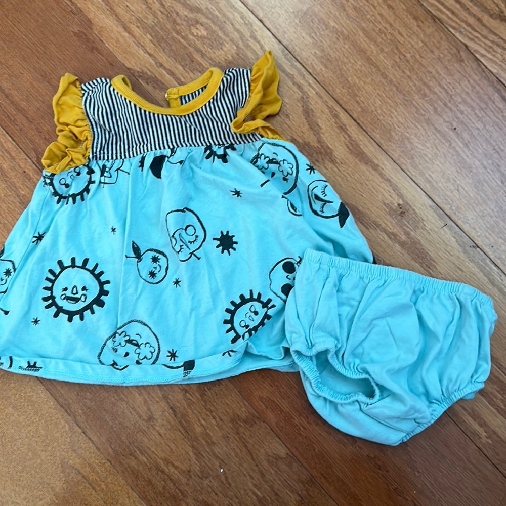 Dress with romper